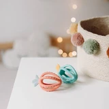 Canpol babies Силіконовий 3D сенсорний прорізувач Canpol babies - полунично-бірюзовий