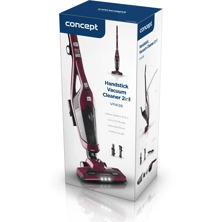 Пылесос Concept Cordless Type VP4136 красный: цены и характеристики