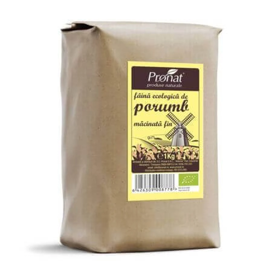 Органическая кукурузная мука тонкого помола, 1 кг, Pronat: цены и характеристики