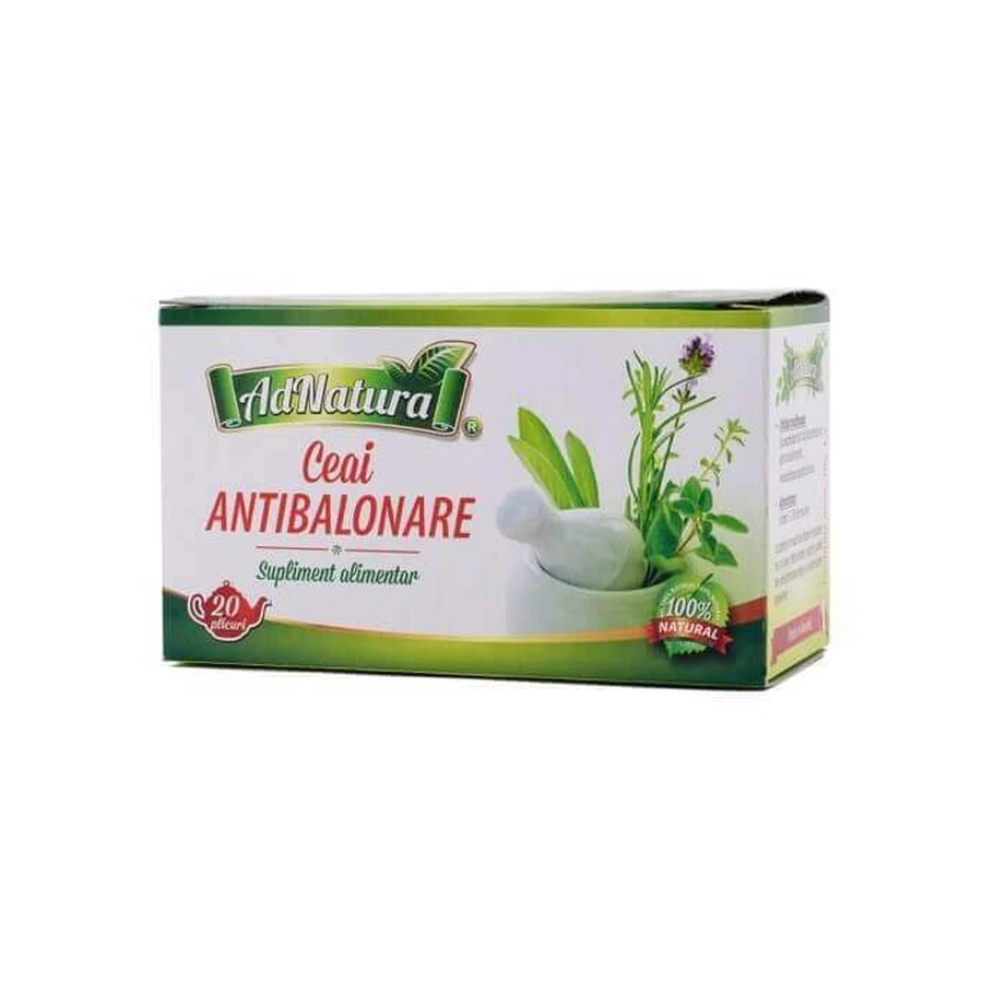 Антинабряковий чай, 20 пакетиків, AdNatura: ціни та характеристики
