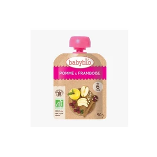 Пюре из яблок и малины, 90 г, Babybio