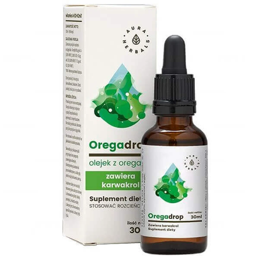 Aura Herbals Oregadrop, масло орегано, капли, 30 мл: цены и характеристики