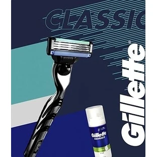 Gillette Mach3 Start Shaver + Series Shaving Foam 100 мл, подарочный набор 1×1 шт, мужской набор для бритья