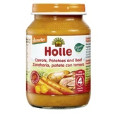 Еко пюре Holle Baby Food з моркви, картоплі та яловичини, +4 місяці, 190 г