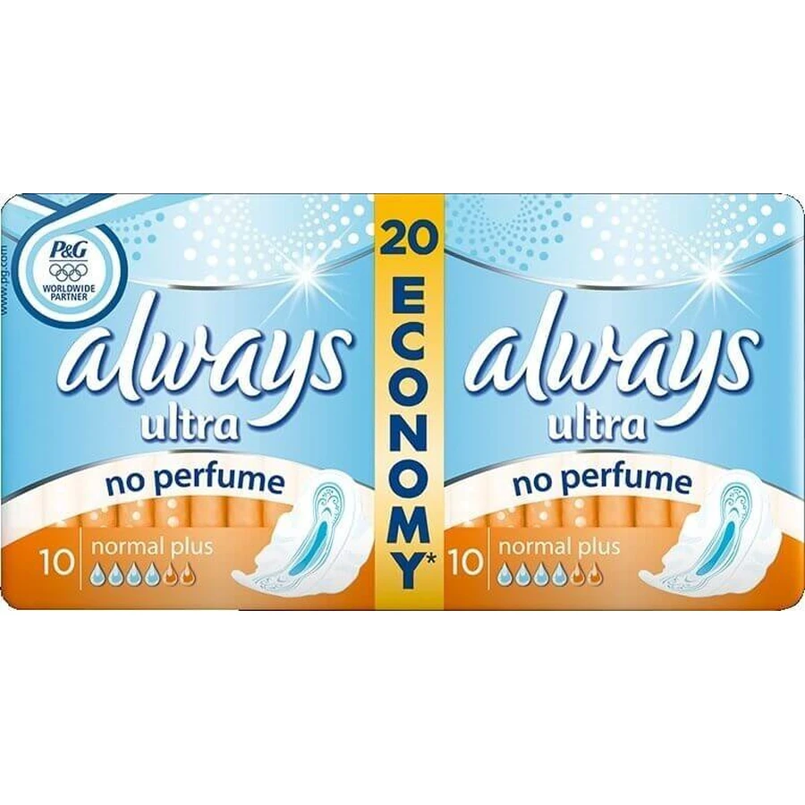Завжди Ultra Duo 20шт Normal Plus 1×20 шт, менструальні прокладки: ціни та характеристики