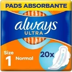 Завжди Ultra Duo 20шт Normal Plus 1×20 шт, менструальні прокладки: ціни та характеристики