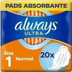 Завжди Ultra Duo 20шт Normal Plus 1×20 шт, менструальні прокладки: ціни та характеристики