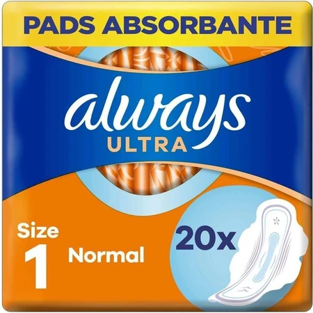 Завжди Ultra Duo 20шт Normal Plus 1×20 шт, менструальні прокладки: ціни та характеристики