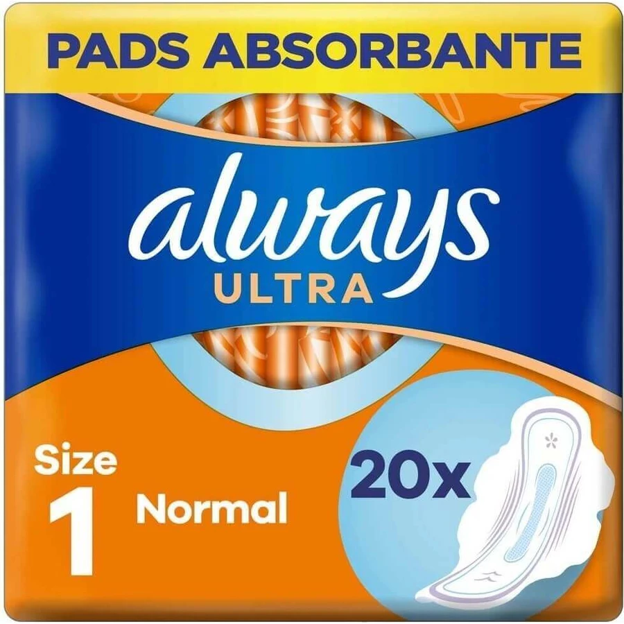 Завжди Ultra Duo 20шт Normal Plus 1×20 шт, менструальні прокладки: ціни та характеристики