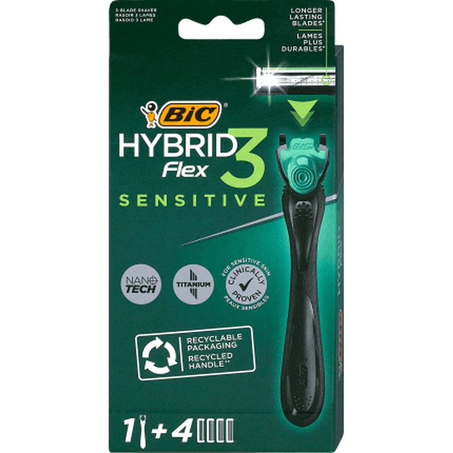 BIC Гибридная бритва 1+4рез, 1 шт.: цены и характеристики
