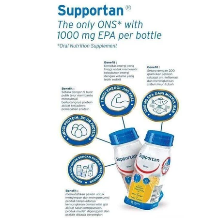 Специальный напиток Fresenius Kabi Supportan Drink со вкусом ананаса и кокоса, 4 шт. х 200 мл: цены и характеристики