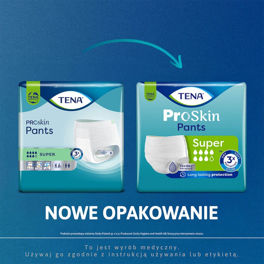 Tena Pants ProSkin, хонічні трусики, розмір XL, 120-160 см, супер, 12 штук: ціни та характеристики