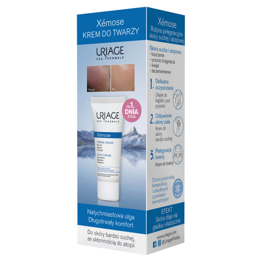 Uriage Xemose, крем для обличчя, для дорослих та дітей з першого дня життя, 40 мл: ціни та характеристики