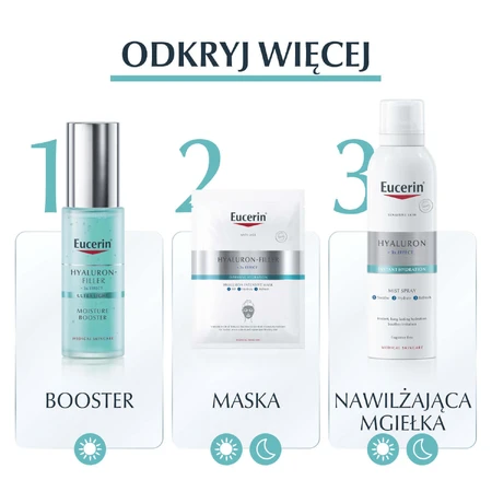 Eucerin Hyaluron-Filler + 3x Effect, нічний зволожуючий крем для обличчя з гіалуроновою кислотою, 50 мл: ціни та характеристики