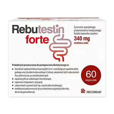 Ребутестин Форте Recordati Rebutestin Forte, 60 капсул: цены и характеристики