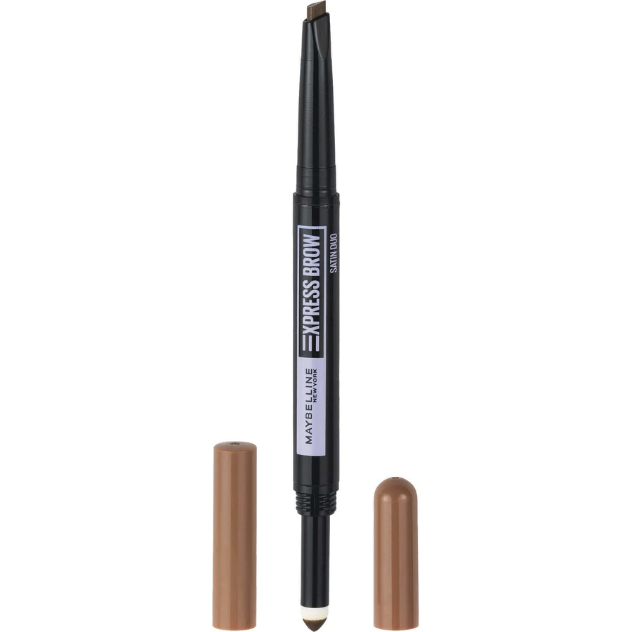 Maybelline New York NY Express Brow Satin Duo 01 Темно-блондинистий олівець для брів і пудра для брів Duo: ціни та характеристики