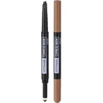 Maybelline New York NY Express Brow Satin Duo 01 Темно-блондинистий олівець для брів і пудра для брів Duo: ціни та характеристики
