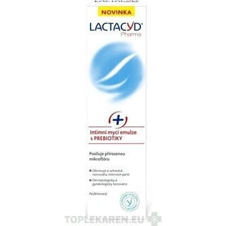 Lactacyd Интимная моющая эмульсия с пребиотиками Pharma Prebiotic Plus 1×250 мл, интимная моющая эмульсия: цены и характеристики