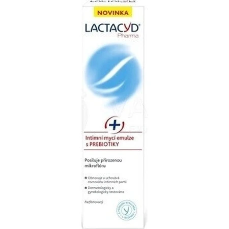 Lactacyd Интимная моющая эмульсия с пребиотиками Pharma Prebiotic Plus 1×250 мл, интимная моющая эмульсия: цены и характеристики