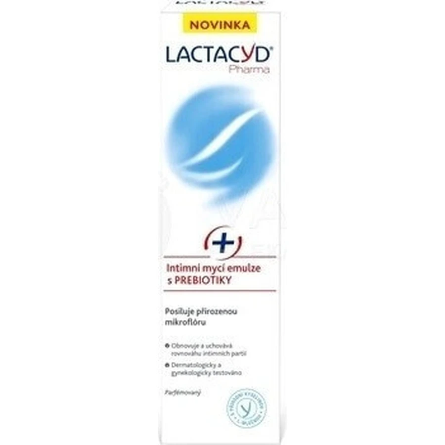 Lactacyd Интимная моющая эмульсия с пребиотиками Pharma Prebiotic Plus 1×250 мл, интимная моющая эмульсия: цены и характеристики