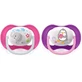 Пустушки Philips Philips Avent Ultra Air, 6-18 місяців, рожевий та фіолетовий SCF080/08, Philips