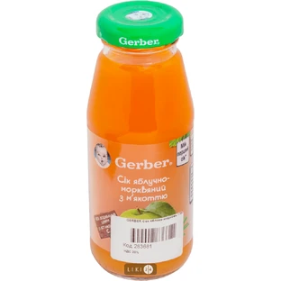 Сок Gerber Яблочно-морковный с мякотью 175 г