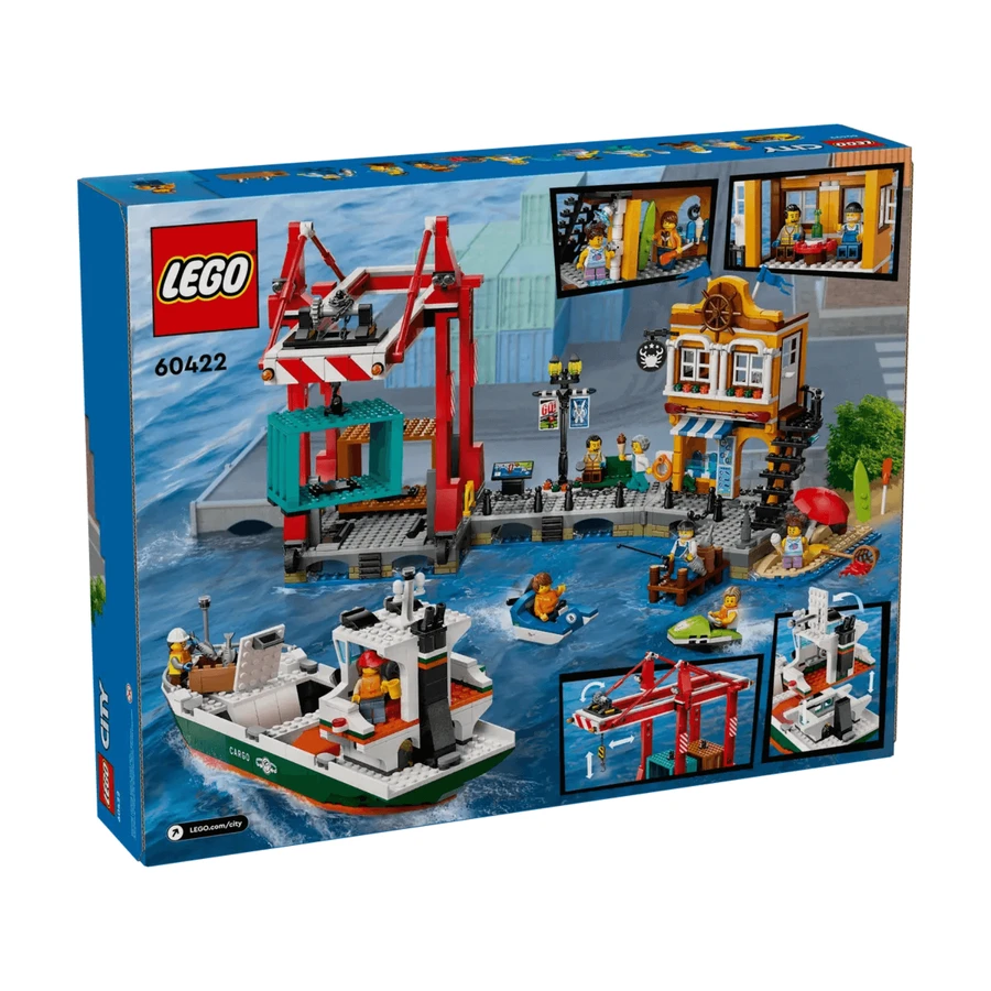 Городская гавань и грузовой корабль, 8+ лет, 60422, Lego: цены и характеристики