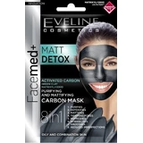 Eveline Facemed Matt Detox Complexion Mask 8in1 2×5 мл, Маска для лица