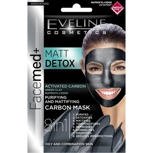 Eveline Facemed Matt Detox Face Mask 8in1 2×5 мл, маска для обличчя
