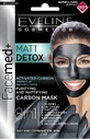 Eveline Facemed Matt Detox Complexion Mask 8in1 2×5 мл, Маска для лица