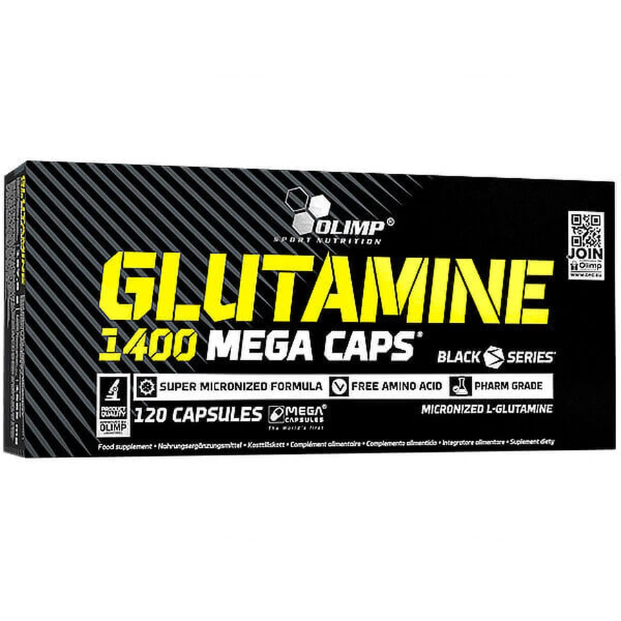 Olimp Glutamine 1400 Mega Caps, 120 капсул: ціни та характеристики