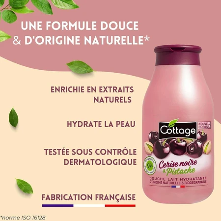 Молочко для душа Cottage Cerise Noire & Pistache, увлажняющее, 250 мл: цены и характеристики