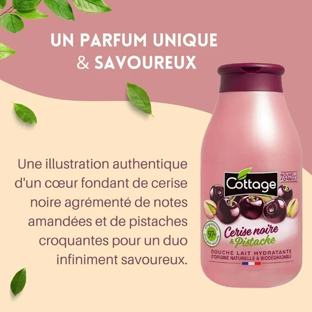 Молочко для душа Cottage Cerise Noire & Pistache, увлажняющее, 250 мл: цены и характеристики