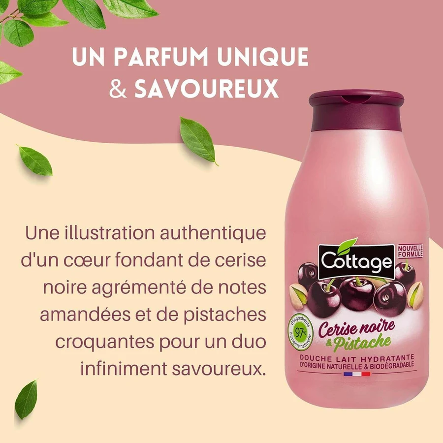 Молочко для душа Cottage Cerise Noire & Pistache, увлажняющее, 250 мл: цены и характеристики
