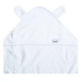 Полотенце с капюшоном и ушками для младенцев, 100х100 см, белое, Tuxi Brands