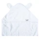 Рушник з капюшоном та вушками для немовлят, 100x100 см, білий, Tuxi Brands