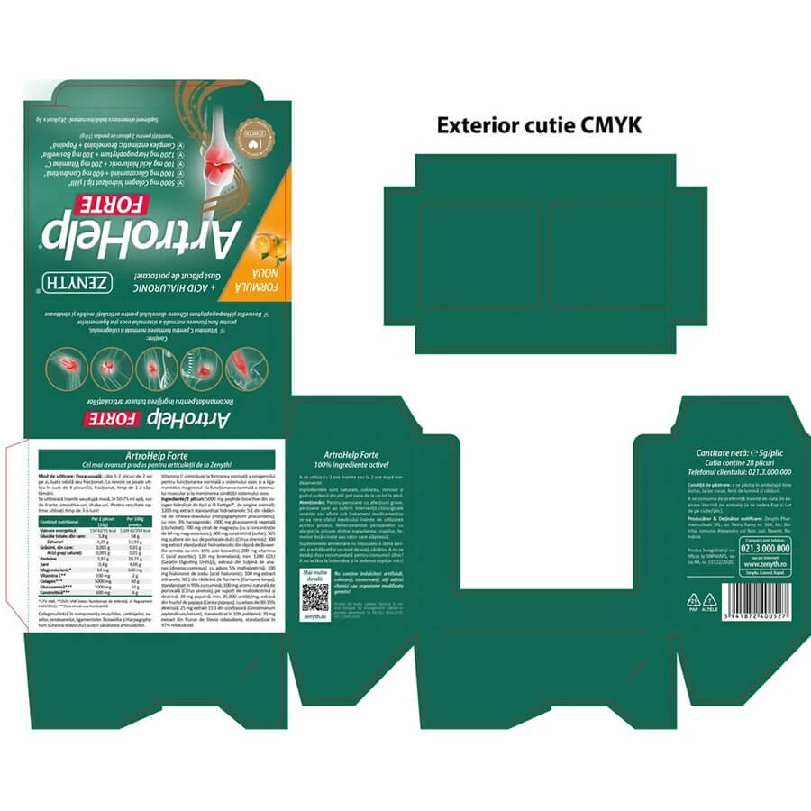 АртроХелп Форте Zenyth ArtroHelp Forte, 28+14 саше: ціни та характеристики