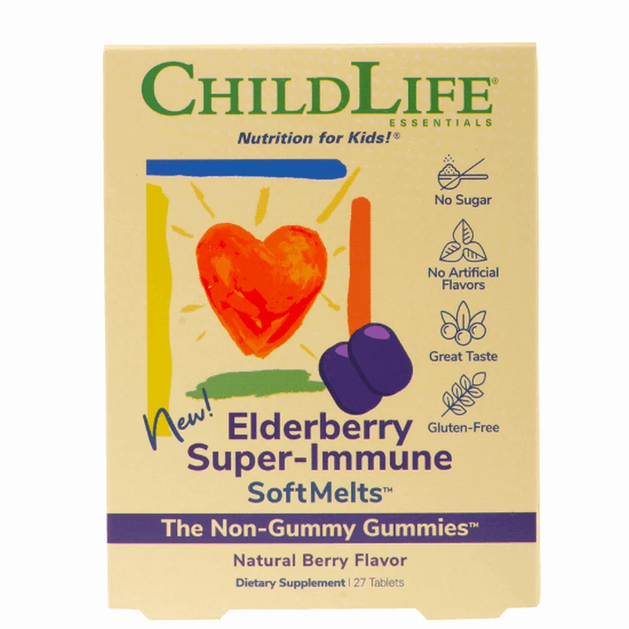 Бузина Супер Иммун СофтМельты, 27 таблеток, ChildLife Essentials: цены и характеристики