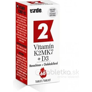 VIRDE VITAMIN K2 MK7 + D3 1×60 шт, дієтична добавка