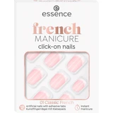 Essence Click-on French лак для ногтей накладной 01 Classic French, 12 шт.