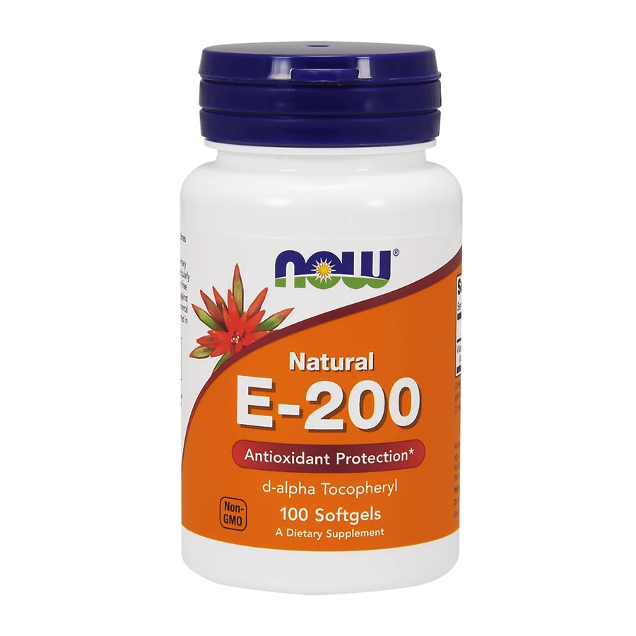 Now Foods Natural E-200, витамин Е, 100 капсул: цены и характеристики