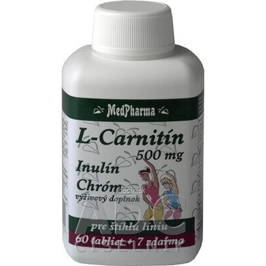 MedPharma L-карнітин 500 мг + інулін + хром 1×67 табл, L-CARNITINE + INULIN + CHROMIUM, L-CARNITINE + INULIN + CHROMIUM: ціни та характеристики