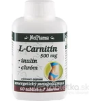 MedPharma L-карнітин 500 мг + інулін + хром 1×67 табл, L-CARNITINE + INULIN + CHROMIUM, L-CARNITINE + INULIN + CHROMIUM: ціни та характеристики