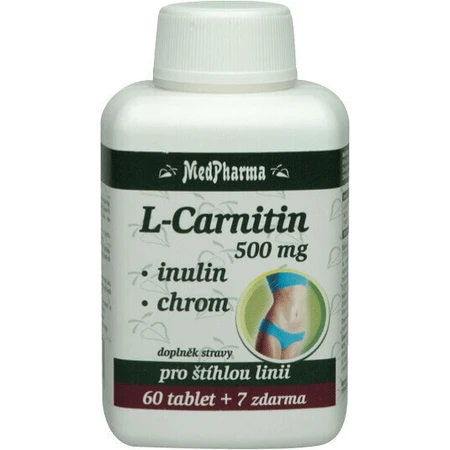 MedPharma L-карнітин 500 мг + інулін + хром 1×67 табл, L-CARNITINE + INULIN + CHROMIUM, L-CARNITINE + INULIN + CHROMIUM: ціни та характеристики