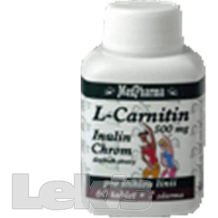 MedPharma L-карнітин 500 мг + інулін + хром 1×67 табл, L-CARNITINE + INULIN + CHROMIUM, L-CARNITINE + INULIN + CHROMIUM: ціни та характеристики