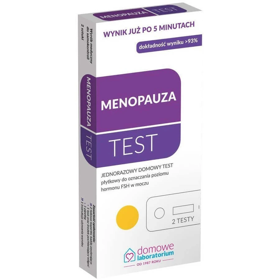 Тест Home Laboratory Menopause Test, 2 шт.: ціни та характеристики