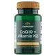 Swanson CoQ10 + Vitamin K2, коензим Q10 100 мг та вітамін K 180 мкг, 60 ел. капсул