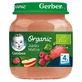 Десерт Gerber Organic Яблуко-малина, після 4 місяців, 125 г
