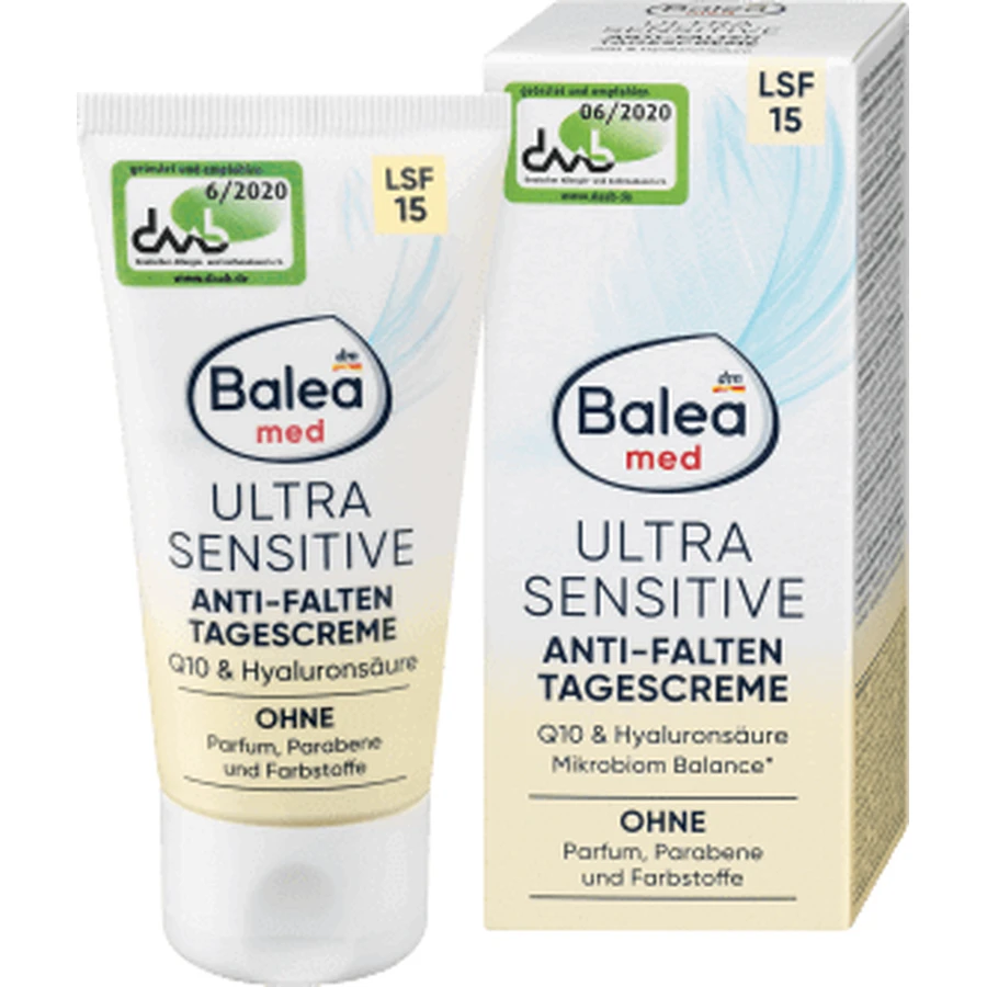 Денний крем проти зморшок Balea з SPF15, 50 мл: ціни та характеристики