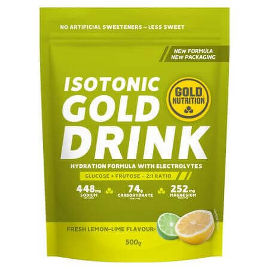 Изотонический напиток порошковый с лимонным вкусом Gold Drink, 500 г, Gold Nutrition: цены и характеристики